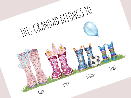 Personalised Grandad Gift – Custom Print Keepsake | Thoughtful Grandfather Present