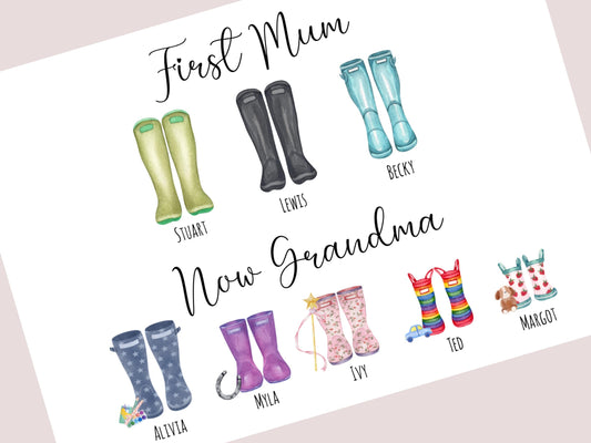 Personalised Grandma Gifts – Custom Names & Message | Thoughtful Grandmother Keepsake