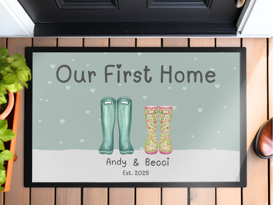 Welcome Mat Personalised | Indoor Door Mat | First Home Gift