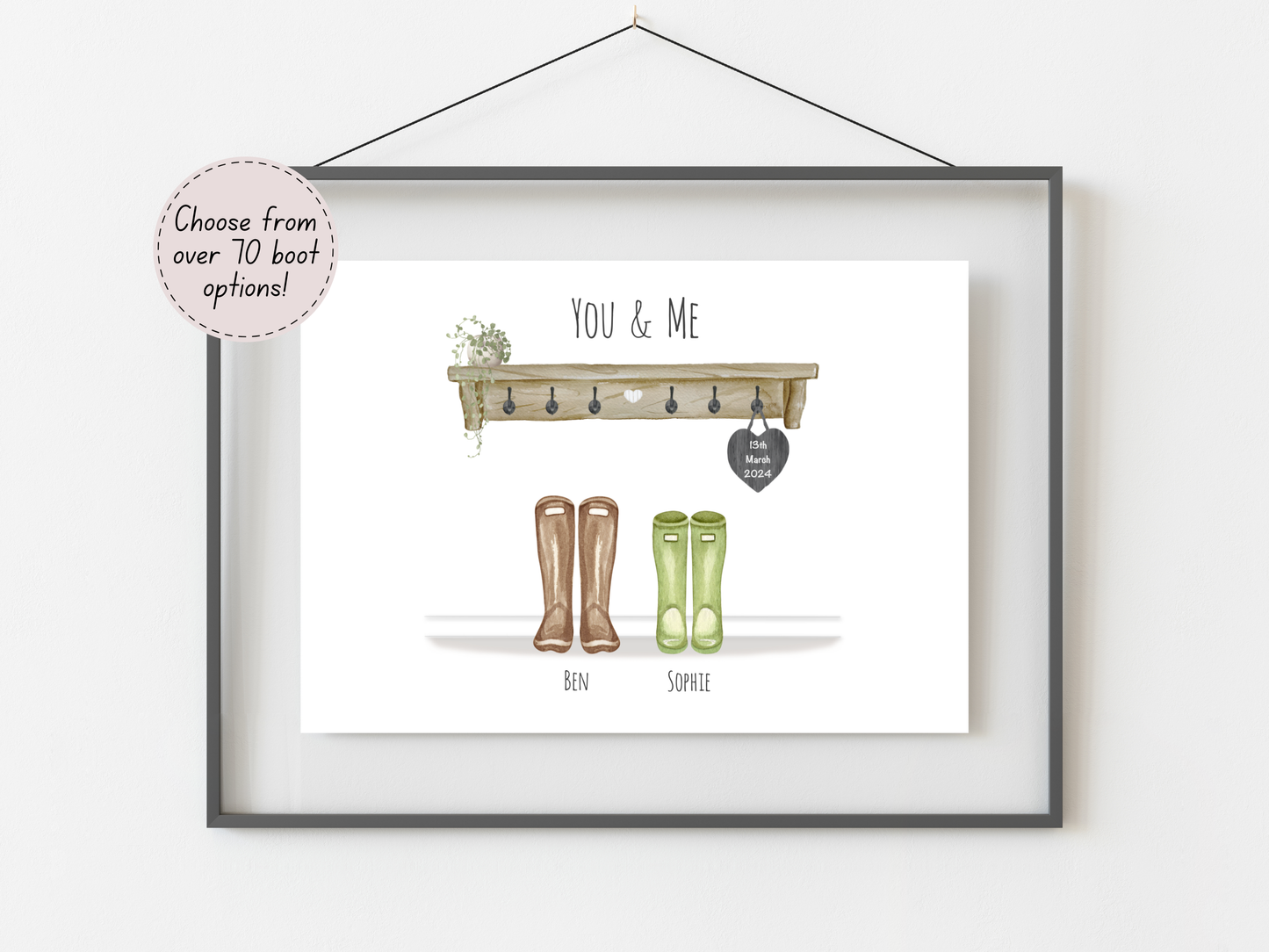 A Personalised Couple Gift Print