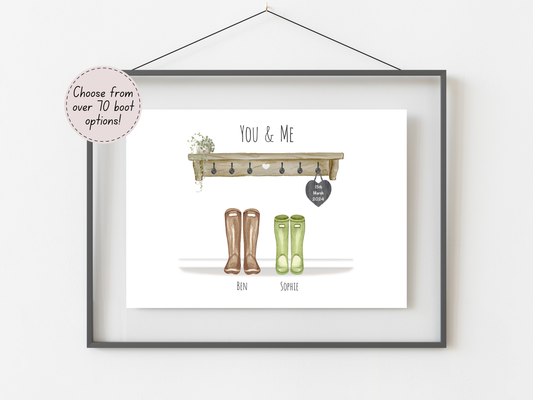 A Personalised Couple Gift Print