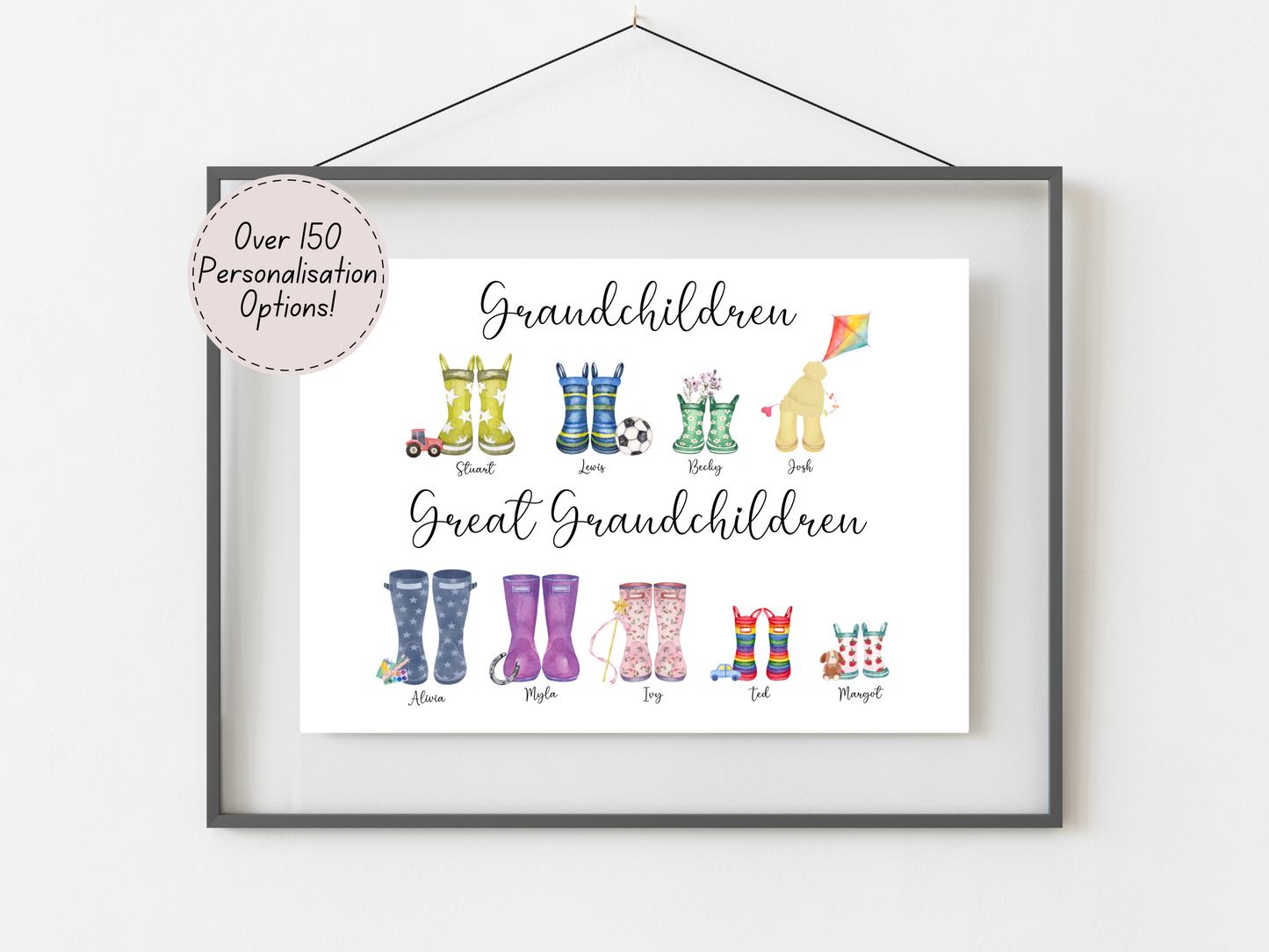 Great Grandma Gifts – Personalised Print Keepsake