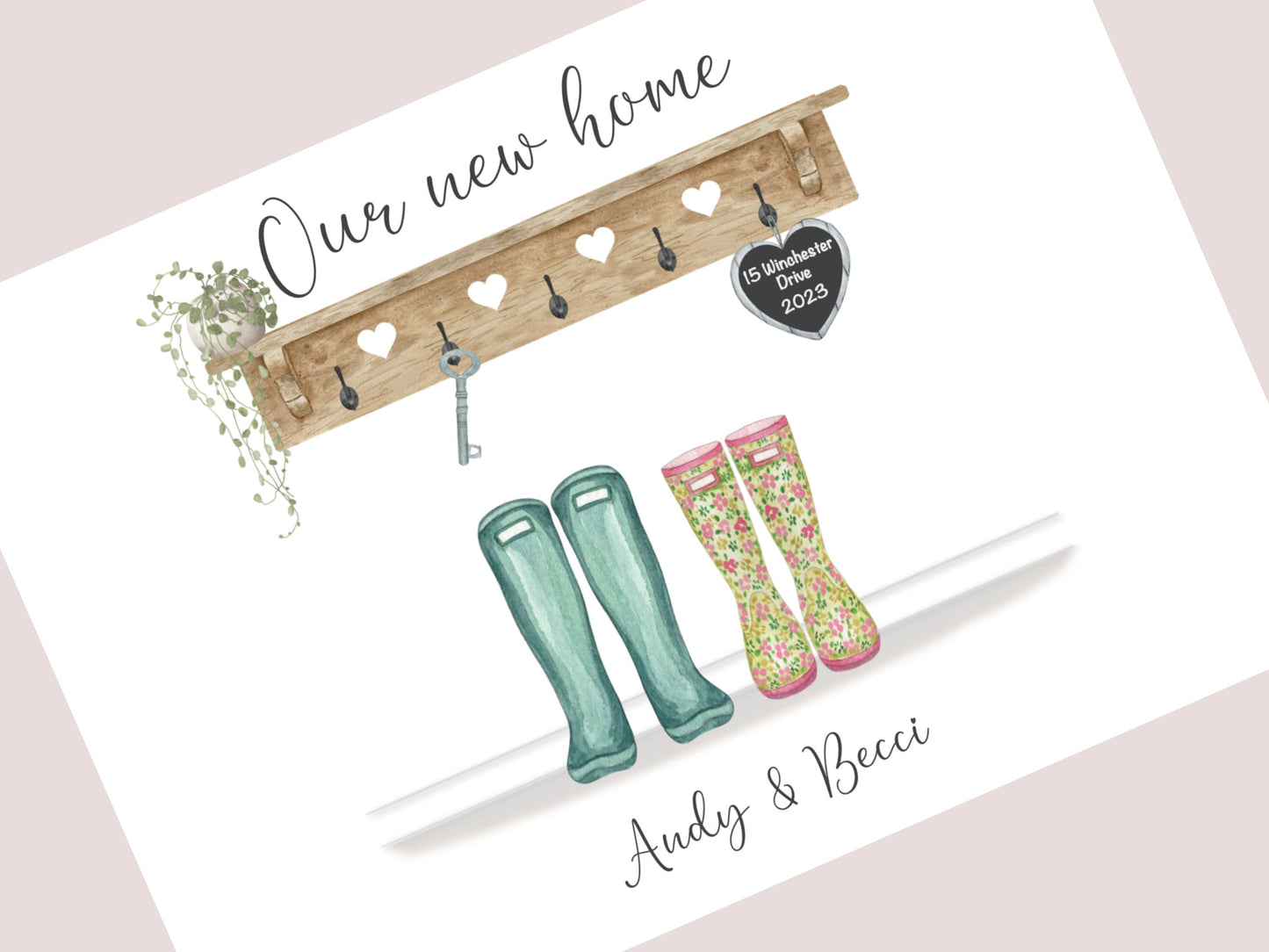 Personalised New Home Print – Unique Housewarming Gift