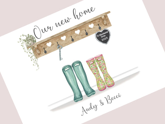 Personalised New Home Print – Unique Housewarming Gift