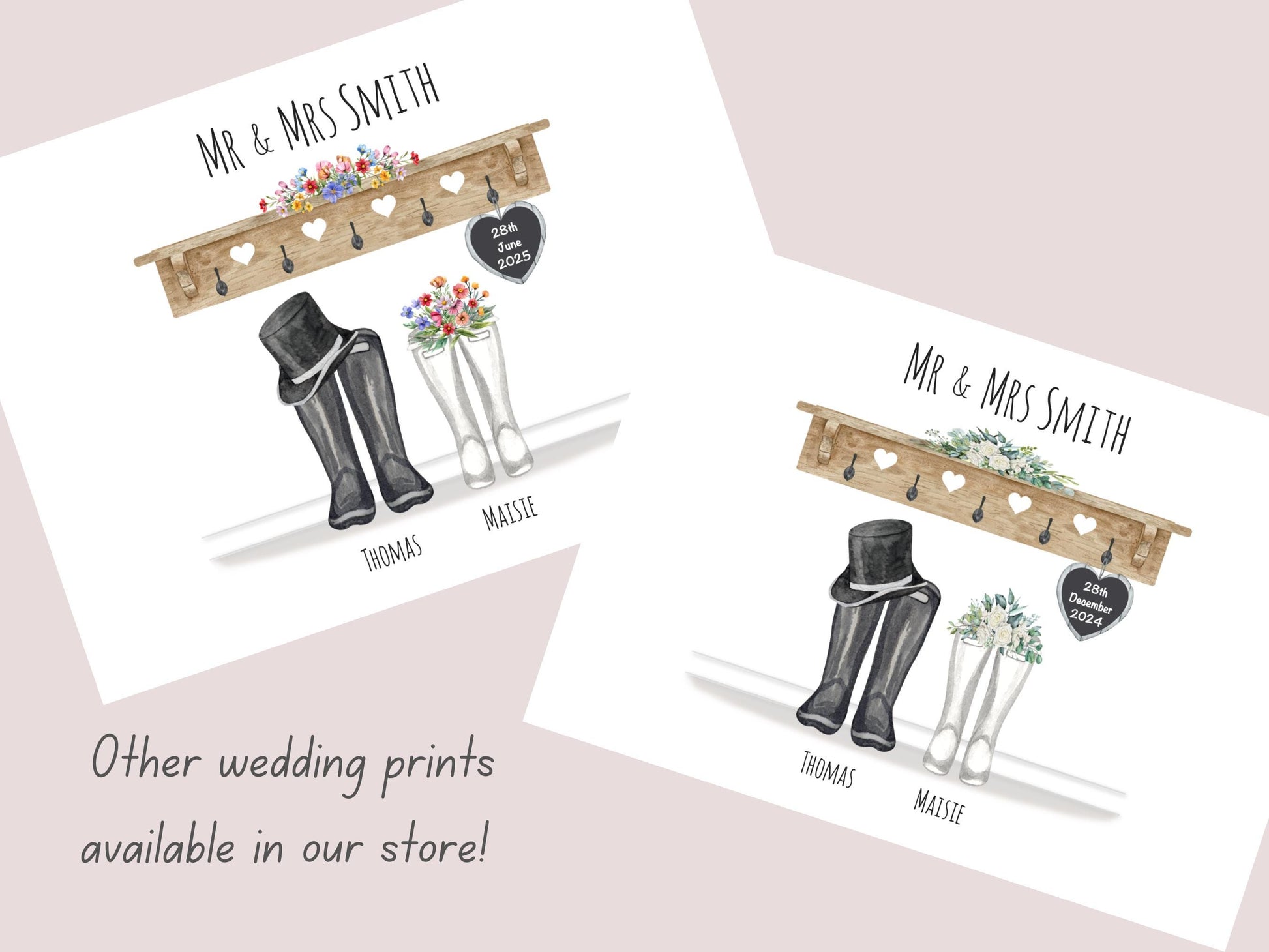 Wedding Gifts For Couple, Custom Wedding Print, Wedding Memory Gift, Personalised Wedding Present, Unique Wedding Keepsakes, Newlywed Gifts