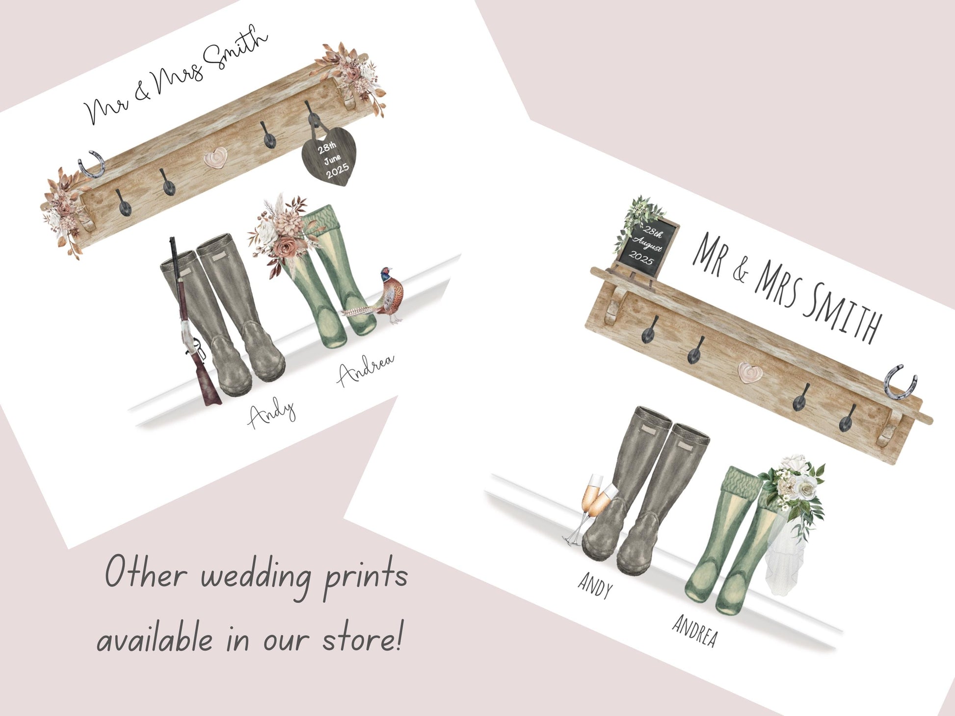 Wedding Gifts For Couple, Custom Wedding Print, Wedding Memory Gift, Personalised Wedding Present, Unique Wedding Keepsakes, Newlywed Gifts