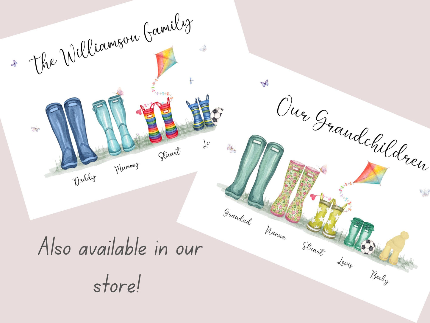 Family Tree Print Personalised | Custom Wall Art | A4, A5, Digital