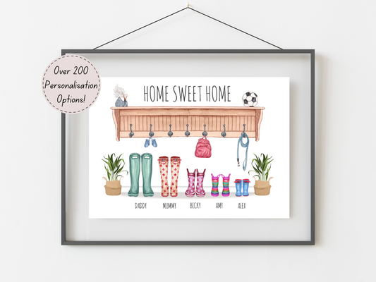 Personalised Family Print – Unique Family Tree Gift Idea