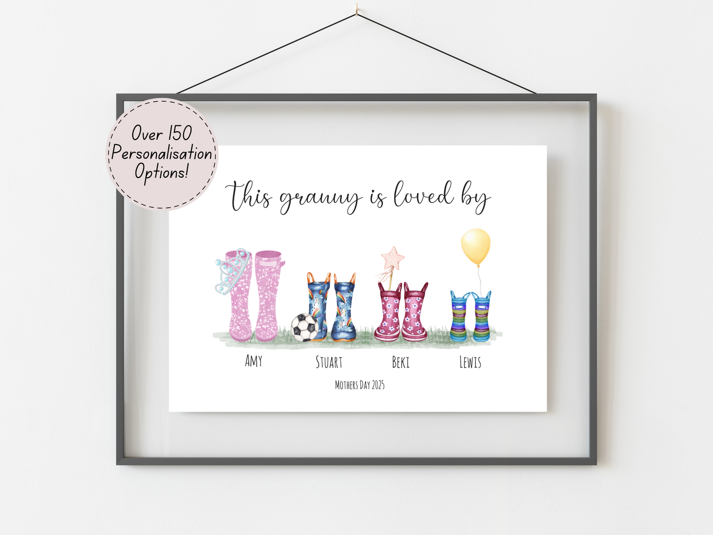 Personalised Mother’s Day Gifts – Special Print for Grandma