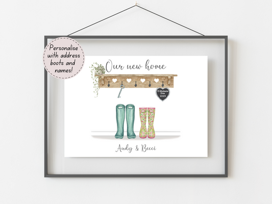Personalised New Home Print – Unique Housewarming Gift